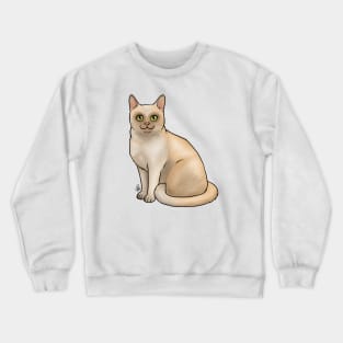 Burmese Cat - Cream Crewneck Sweatshirt